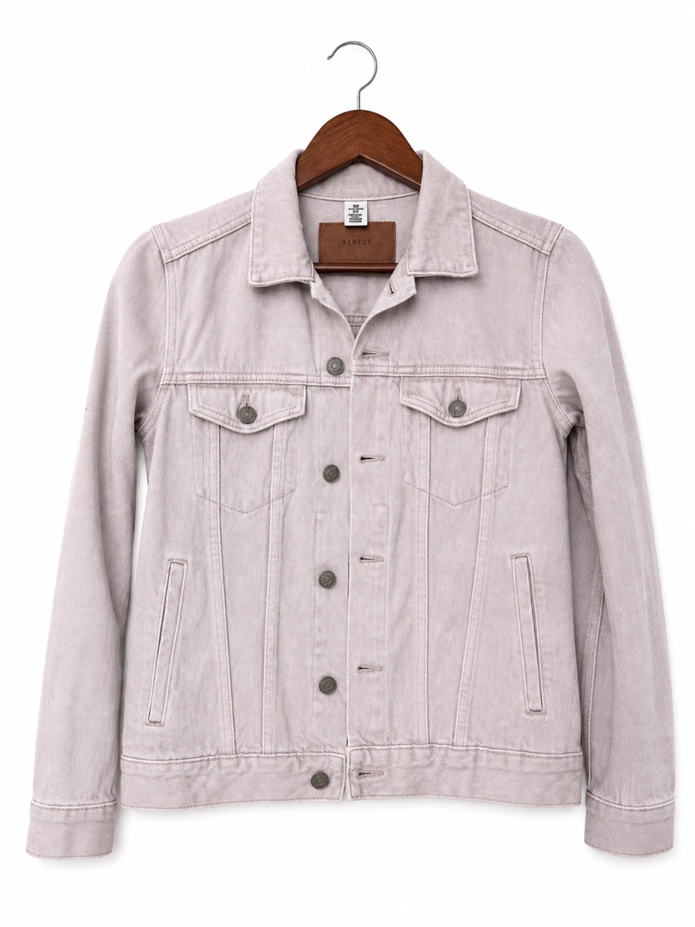 &Denim Light Pink Denim Jacket